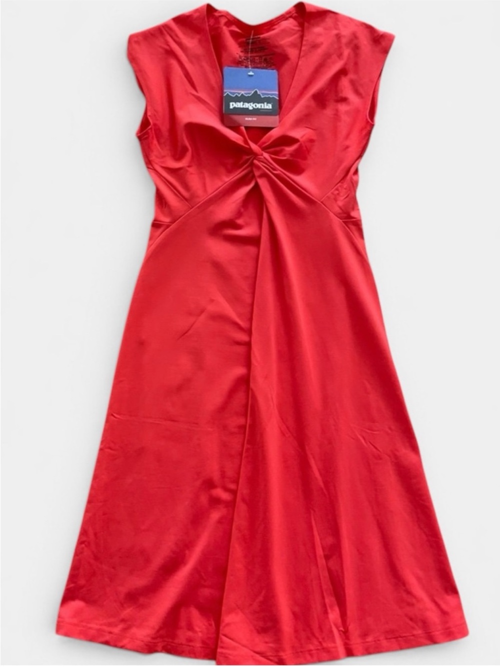 Patagonia Bandha Dress NWT Small Catalina Coral Twist Front